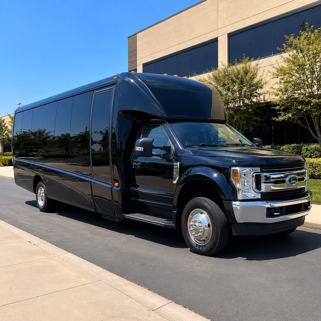 bridal party minibus rentals for medford wedding days