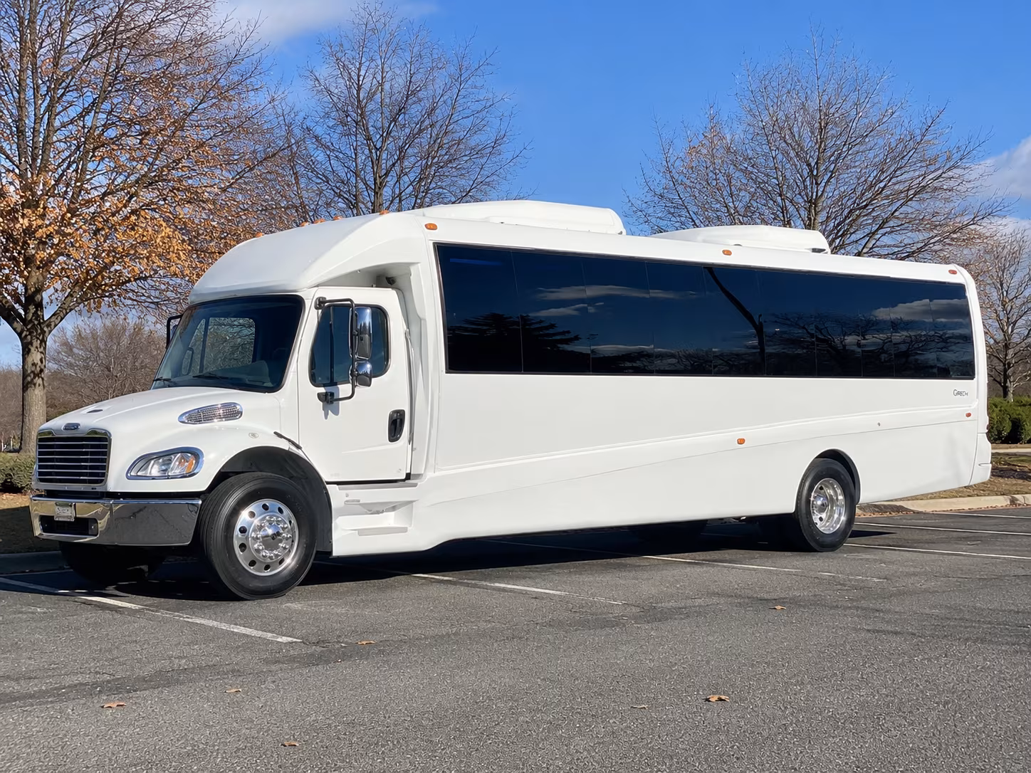 how the number of stops and wait time between them affect the total cost of a bus rental in medford