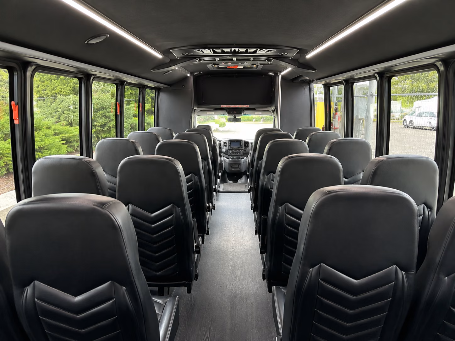 medford 20 passenger minibus interior