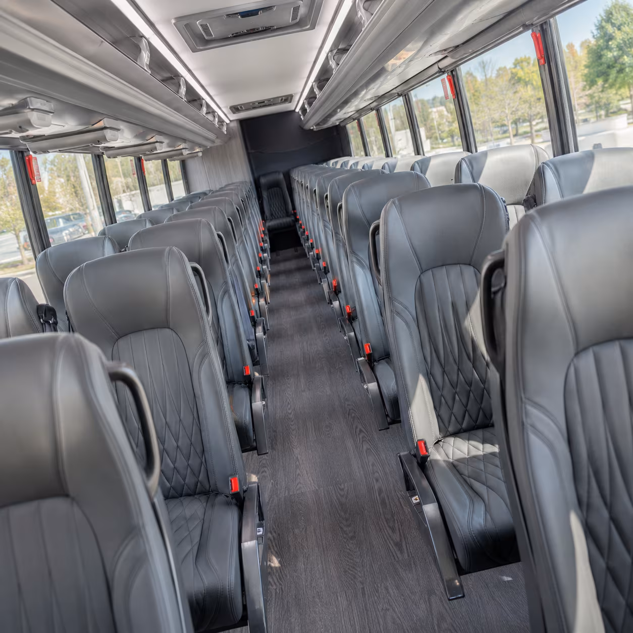 medford 35 passenger minibus inside