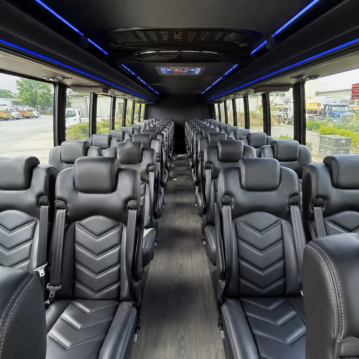 medford 35 passenger minibus interior