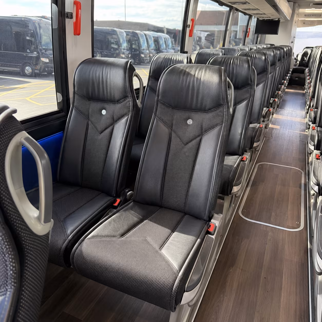 medford 40 passenger charter bus interior