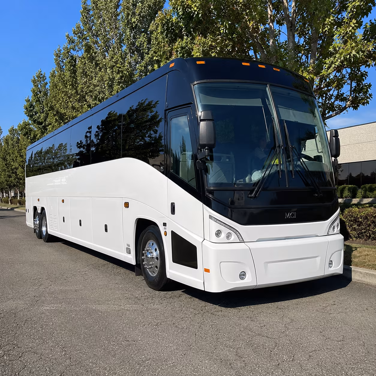 medford 50 passenger charter bus