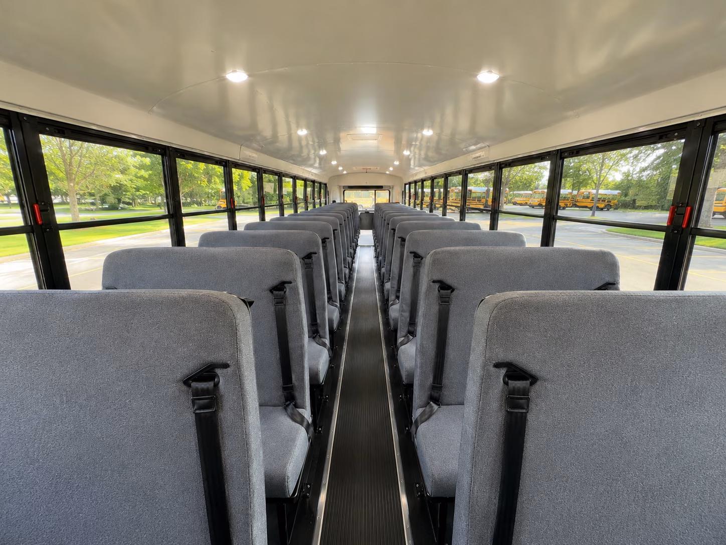 medford school bus inside