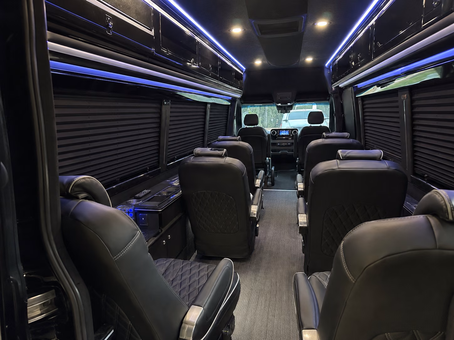 medford sprinter van with driver inside